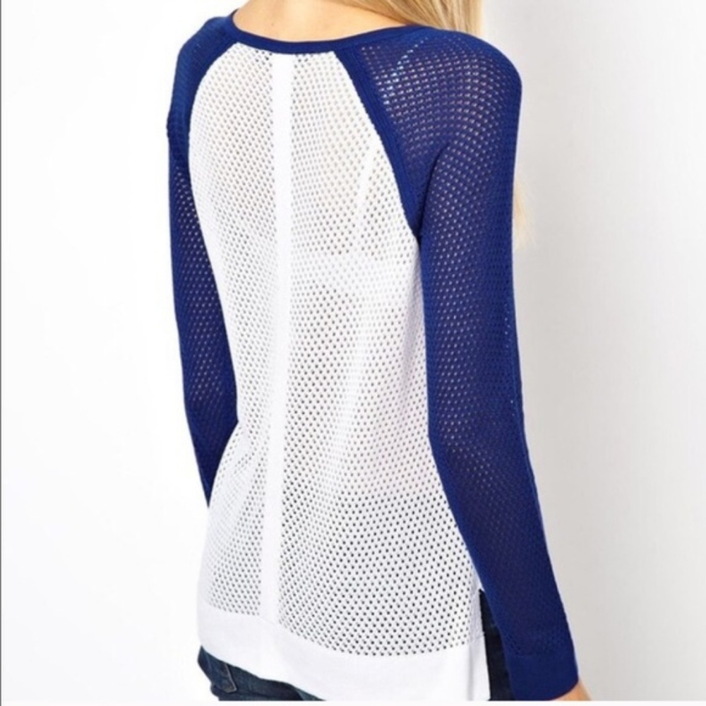 Rag & Bone Wringer Perforated Raglan Sweater E41 - image 2